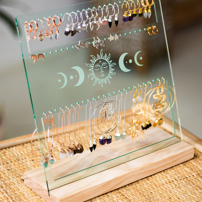 Earring Jewellery Organisers  |  Crystal and Stone Earrings