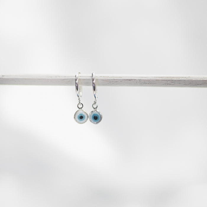 Evil Eye Sleeper |   Earrings in Gold And Silver