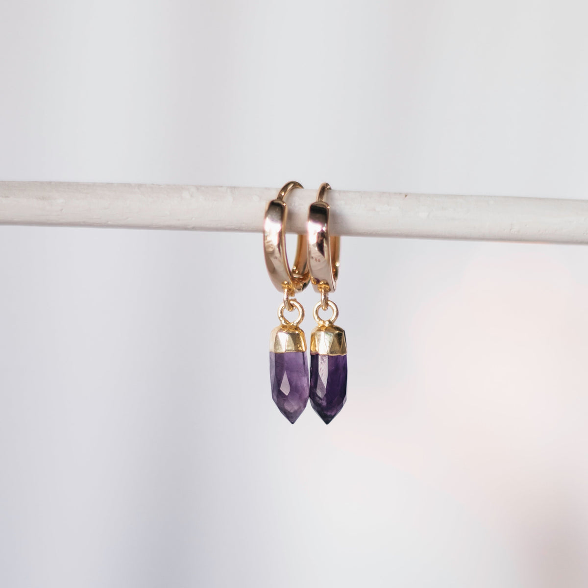 Sleeper Earrings Huggies Gold Freshwater Pearls - Amy Tamblyn