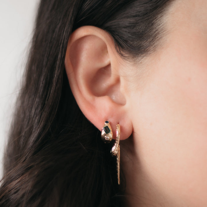 Corra Earrings |  Year of The Snake Earrings Gold & Silver