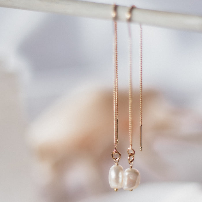 Pearl Earring Drops | Gold and Silver