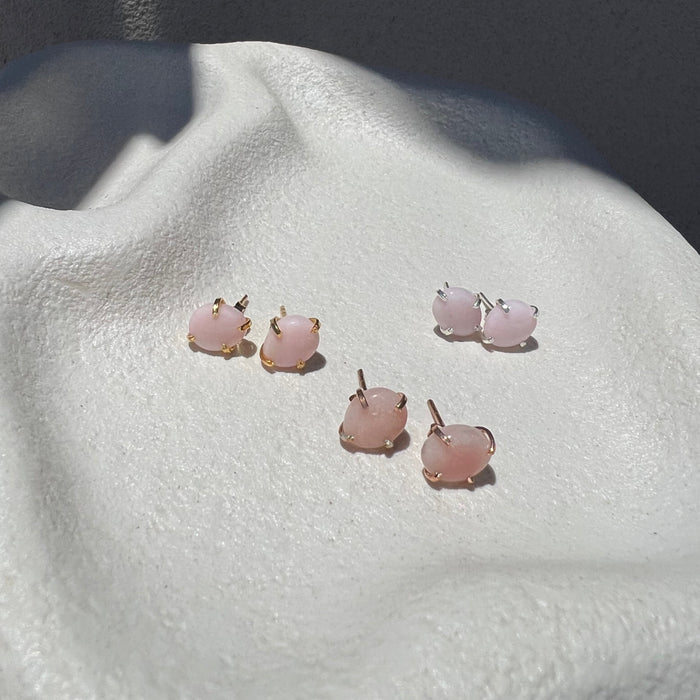 Pink Opal Earring Studs