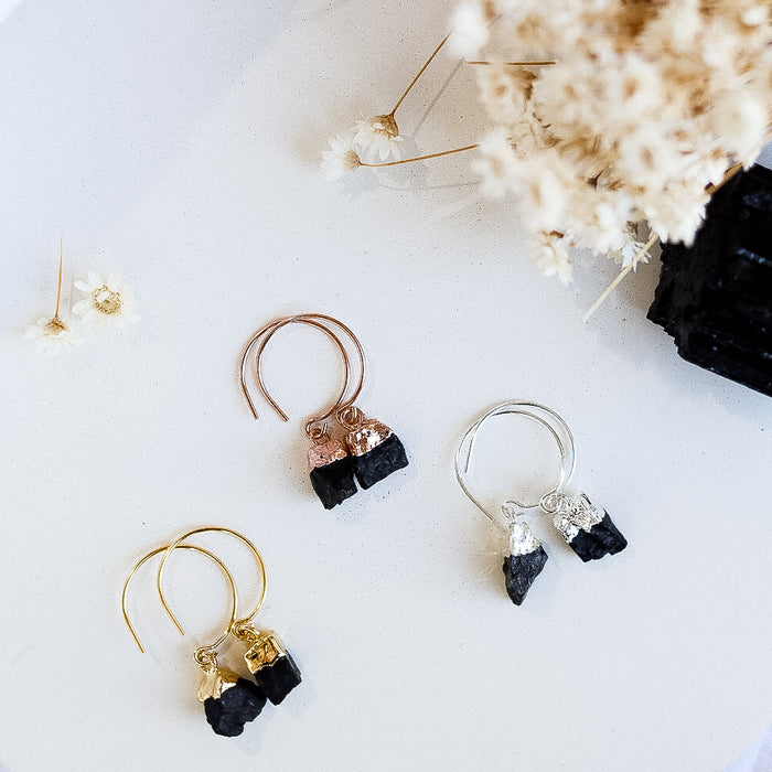 Black Tourmaline Earrings