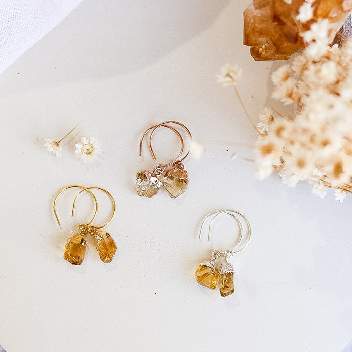 Citrine Jewellery  |  Crystal and Stone Earrings and Bracelets