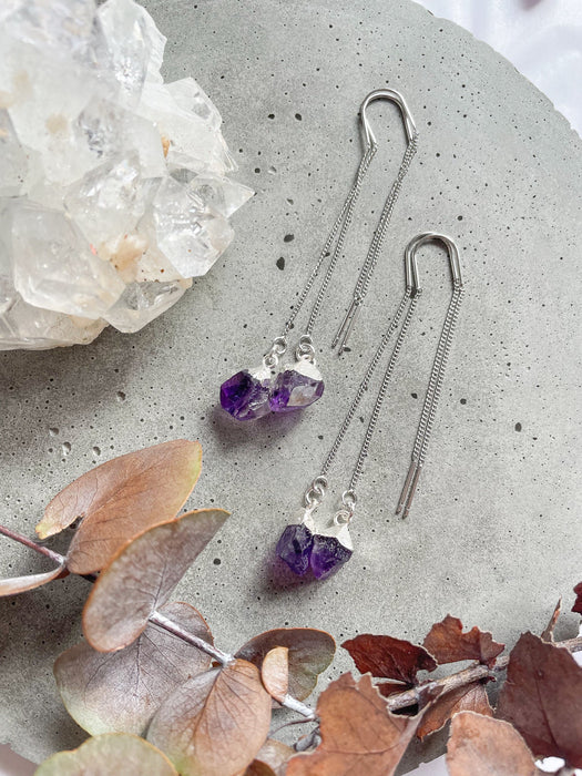 Amethyst Drops | Crystal & Gemstone Earrings