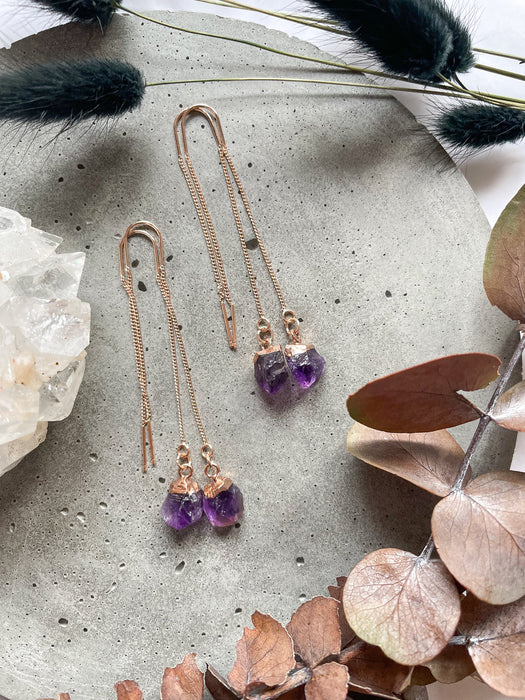 Amethyst Drops | Crystal & Gemstone Earrings