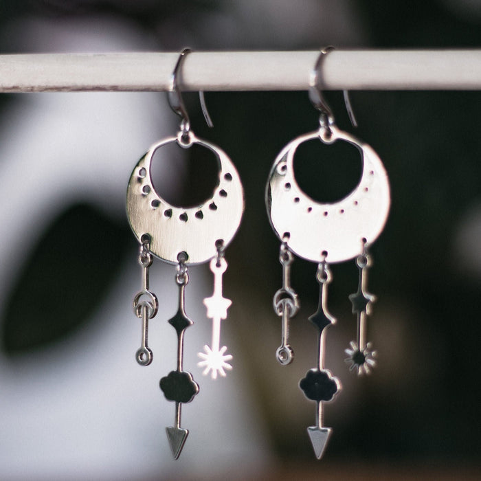 Zira  |  Charmed Earrings in Gold and Silver