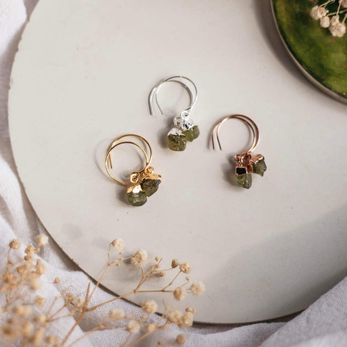 Peridot  |  Crystal and Gemstone Earrings